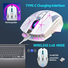 Load image into Gallery viewer, Mouse Wireless USB OpticalMice 7 Breathing Colored Backlight Gamer Mice With 7 Programmable Buttons Ergonomic
