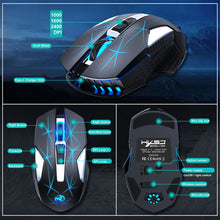 Load image into Gallery viewer, Mouse Wireless USB OpticalMice 7 Breathing Colored Backlight Gamer Mice With 7 Programmable Buttons Ergonomic

