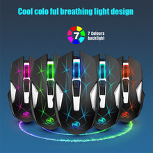 Load image into Gallery viewer, Mouse Wireless USB OpticalMice 7 Breathing Colored Backlight Gamer Mice With 7 Programmable Buttons Ergonomic
