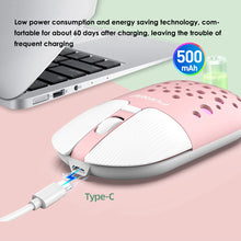 Load image into Gallery viewer, Tablet Phone Computer Rechargeable Mause Silent Mouse Colorful Hole Thin Mouse Gamer Wireless Mouse Ergonomic 2.4g Usb
