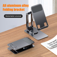 Load image into Gallery viewer, Foldable Mobile Phone Stand Universal Handsfree Smartphone Holder Desk Bracket Adjustable Aluminium Alloy for Home Office
