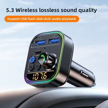 Load image into Gallery viewer, Bluetooth 5.3 FM Transmitter Wireless Bluetooth Car Adapter AUX Radio Receiver MP3 Player Handsfree Call Type-C USB Car charger
