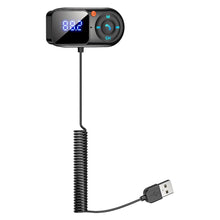 Load image into Gallery viewer, FM Transmitter Modulator 3.5mm AUX Audio Receiver Large Screen Display USB Car MP3 Player Handsfree Bluetooth Car Kit
