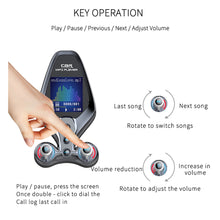 Load image into Gallery viewer, Bluetooth 5.0 FM Transmitter QC3.0 Fast Charger TF Flash Card U Disk Car Mp3 Player Music folder switch AUX In Output
