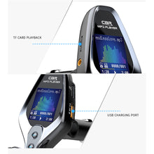Load image into Gallery viewer, Bluetooth 5.0 FM Transmitter QC3.0 Fast Charger TF Flash Card U Disk Car Mp3 Player Music folder switch AUX In Output
