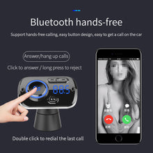 Load image into Gallery viewer, Car FM Transmitter Handsfree Wireless Bluetooth 5.0 Car Kit MP3 Music Player USB Fast Charger QC3.0 Car Accessories FM Modulator
