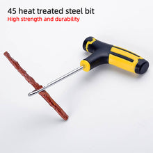 Load image into Gallery viewer, Car Tire Repair Tool Kit Studding Set Auto Bike Puncture Plug Garage Needle Nose Pliers Vacuum Film Tire Pressure Gauge Storage Case
