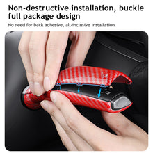 Load image into Gallery viewer, 4Pcs Fully Enclosed Carbon Fiber Steering Wheel Whift Protection Cover For Tesla Model 3 Y Car Column Shift Knob Cover Decor For Tesla
