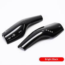 Load image into Gallery viewer, 2Pcs Car Shift Knob Gear Lever Decorative Cover Trim For Tesla Model 3 Y Armor Steering Rod Car Wiper Steering Wheel Shift Protection Cover
