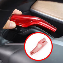 Load image into Gallery viewer, 2Pcs Car Shift Knob Gear Lever Decorative Cover Trim For Tesla Model 3 Y Armor Steering Rod Car Wiper Steering Wheel Shift Protection Cover
