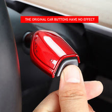 Load image into Gallery viewer, 2Pcs Car Shift Knob Gear Lever Decorative Cover Trim For Tesla Model 3 Y Armor Steering Rod Car Wiper Steering Wheel Shift Protection Cover
