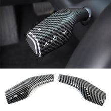 Load image into Gallery viewer, 2Pcs Car Shift Knob Gear Lever Decorative Cover Trim For Tesla Model 3 Y Armor Steering Rod Car Wiper Steering Wheel Shift Protection Cover

