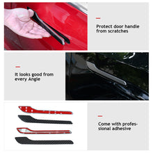Load image into Gallery viewer, 4Pcs/Set ABS Car Door Handle Sticker Door Wrap Cover Protective Strip Handle Decal Sticker For Tesla Model 3 Y 2017- 2022 Car Decor
