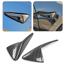 Load image into Gallery viewer, 2Pcs Car Side Camera Protection Cover Carbon Fiber Fender Trim Cover For Tesla Model 3/Y/X/S 2017-2022 Car Interior Decoration Car Styling
