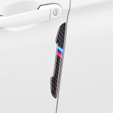 Load image into Gallery viewer, 4Pcs Carbon Fiber Car Door Protector Guard Strips Anti Scratch Sticker Edge Protective Strips Side Doors Moldings Scuff trim Stickers for BMW
