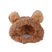 Load image into Gallery viewer, Cute Pet Bear Hat Dogs Kitten Winter Cap Pet Halloween Hat Funny Costume Decor Accessories Fancy Hair Cap Pet Supplies
