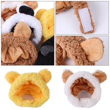 Load image into Gallery viewer, Cute Pet Bear Hat Dogs Kitten Winter Cap Pet Halloween Hat Funny Costume Decor Accessories Fancy Hair Cap Pet Supplies
