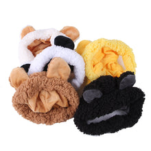 Load image into Gallery viewer, Cute Pet Bear Hat Dogs Kitten Winter Cap Pet Halloween Hat Funny Costume Decor Accessories Fancy Hair Cap Pet Supplies
