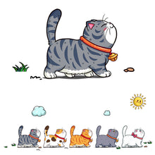 Load image into Gallery viewer, 5Pcs Climbing Cats Funny Animal Car Sticker Styling Stickers Decoration Car Body Home Window Creative Decals Decor
