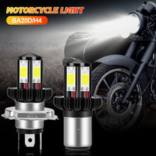Load image into Gallery viewer, BA20D/H6/H4 Motorcycle LED Bulbs Hi Lo beam Headlight Moto LED Motorbike Headlight Lamp DC 12V
