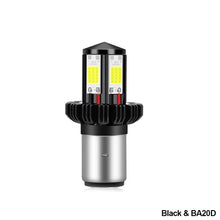 Load image into Gallery viewer, BA20D/H6/H4 Motorcycle LED Bulbs Hi Lo beam Headlight Moto LED Motorbike Headlight Lamp DC 12V
