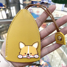 Load image into Gallery viewer, PU Leather Creative Key Sleeve Cartoon Animal Car Key Case Holder Pull Out Pouch Keychain Organizer
