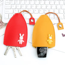 Load image into Gallery viewer, PU Leather Creative Key Sleeve Cartoon Animal Car Key Case Holder Pull Out Pouch Keychain Organizer

