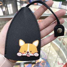 Load image into Gallery viewer, PU Leather Creative Key Sleeve Cartoon Animal Car Key Case Holder Pull Out Pouch Keychain Organizer
