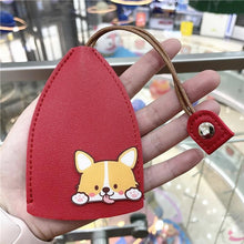 Load image into Gallery viewer, PU Leather Creative Key Sleeve Cartoon Animal Car Key Case Holder Pull Out Pouch Keychain Organizer
