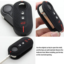 Load image into Gallery viewer, Silicone Key Cover Car Key Case Shell Remote For Fiat Ducato 500 Panda 500L Lancia Musa for Peugeot Boxer for Citroen
