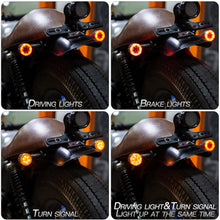 Load image into Gallery viewer, 1PC Motorcycle Turn Signal Lights Flowing Turn Signal Lights LED Turn Signal Warning Indicators Blinker Amber Light Scooter
