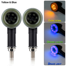 Load image into Gallery viewer, 1PC Motorcycle Turn Signal Lights Flowing Turn Signal Lights LED Turn Signal Warning Indicators Blinker Amber Light Scooter

