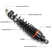 Load image into Gallery viewer, 2Pcs Universal 25cm/27cm/29cm/31cm High Performance Rear Shock Absorbers For Electric Bicycle Scooter,E Bike Spring Rear Shocks
