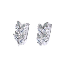 Load image into Gallery viewer, Olive Branch Leaves Earrings Set with Zirconium Artifical Diamond Earrings Women's Fashion Zircon Earring Accessories
