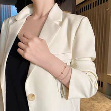 Load image into Gallery viewer, Double-layer Love Beading Bracelet Fashion Temperament Transparent Crystal Bracelet Women Wrist Jewelry
