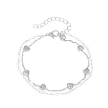 Load image into Gallery viewer, Double-layer Love Beading Bracelet Fashion Temperament Transparent Crystal Bracelet Women Wrist Jewelry
