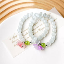 Load image into Gallery viewer, Cat's Eye Stone Bracelet Tulip Flower Pendant Bracelet Women Bracelet Jewelry Elegant Hand Accessories
