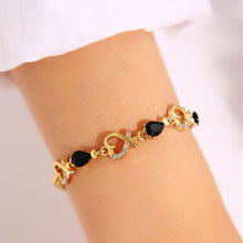 Load image into Gallery viewer, Heart Shaped Crystal Bracelet Female Blue Red Zircon Rhinestone Bracelet Women Jewelry Accessories

