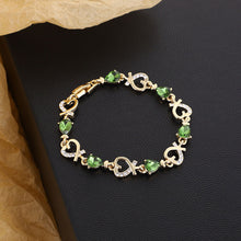 Load image into Gallery viewer, Heart Shaped Crystal Bracelet Female Blue Red Zircon Rhinestone Bracelet Women Jewelry Accessories
