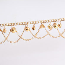 Load image into Gallery viewer, Summer Personalized Fashion Bell Ankle Chain Silver Bohemian Wave Tassel Bell Women's Anklet Jewelry Accessories
