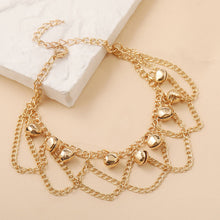 Load image into Gallery viewer, Summer Personalized Fashion Bell Ankle Chain Silver Bohemian Wave Tassel Bell Women's Anklet Jewelry Accessories

