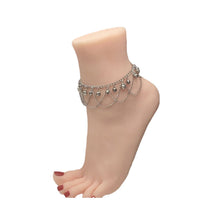 Load image into Gallery viewer, Summer Personalized Fashion Bell Ankle Chain Silver Bohemian Wave Tassel Bell Women's Anklet Jewelry Accessories
