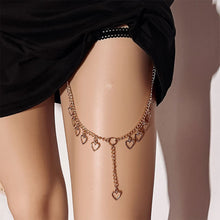 Load image into Gallery viewer, Sexy Simple Body Chain Elastic Love Leg Chain Geometric Thigh Chain Fashion Women's Body Jewelry
