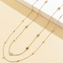 Load image into Gallery viewer, Sexy Double Layer Geometric Retro Round Metal Chain Waist Decoration for Women's Street Photography Fashion Splicing Waist Chain
