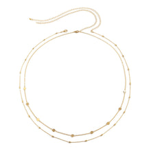 Load image into Gallery viewer, Sexy Double Layer Geometric Retro Round Metal Chain Waist Decoration for Women's Street Photography Fashion Splicing Waist Chain
