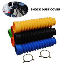 Load image into Gallery viewer, 2Pcs Rubber Motorcycle Protector Front Fork Cover Protector Gaiters Gators Boot Shock Protector Dust Cover
