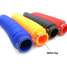 Load image into Gallery viewer, 2Pcs Rubber Motorcycle Protector Front Fork Cover Protector Gaiters Gators Boot Shock Protector Dust Cover
