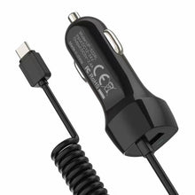 Load image into Gallery viewer, Car Charger With Spring Micro USB Type C Cable For iPhone 12 11 XR 8 Cigarette Lighter USB Truck Car Charger For Phone
