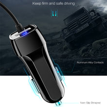 Load image into Gallery viewer, Car Charger With Spring Micro USB Type C Cable For iPhone 12 11 XR 8 Cigarette Lighter USB Truck Car Charger For Phone
