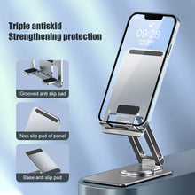 Load image into Gallery viewer, Foldable Mobile Phone Stand Universal Handsfree Smartphone Holder Desk Bracket Adjustable Aluminium Alloy for Home Office
